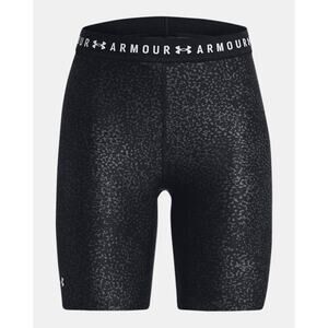 Under Armour Women's HeatGear Black Printed Bike Shorts Size XS New 8 Inch